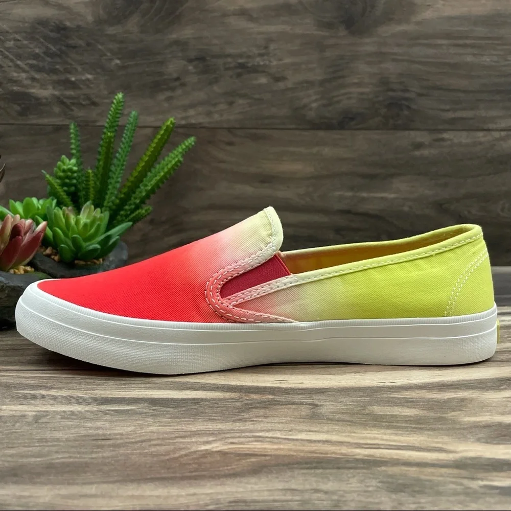 NIB Sperry Seaside Dip Dye Slip On Canvas Sneaker